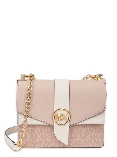 michael kors convertible crossbody soft pink|Michael Kors saffiano leather bag.